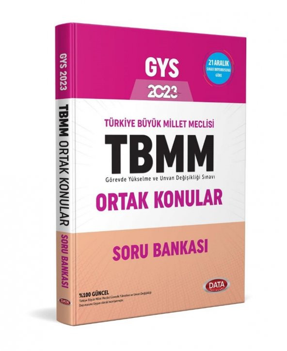 Türkiye Büyük Millet Meclisi GYS Ortak Konular Soru Bankası Data Yayınları