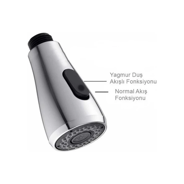 Çift Fonksiyonlu Beyaz Spiralli Arıtmalı Mutfak Bataryası 3 Yollu - 4