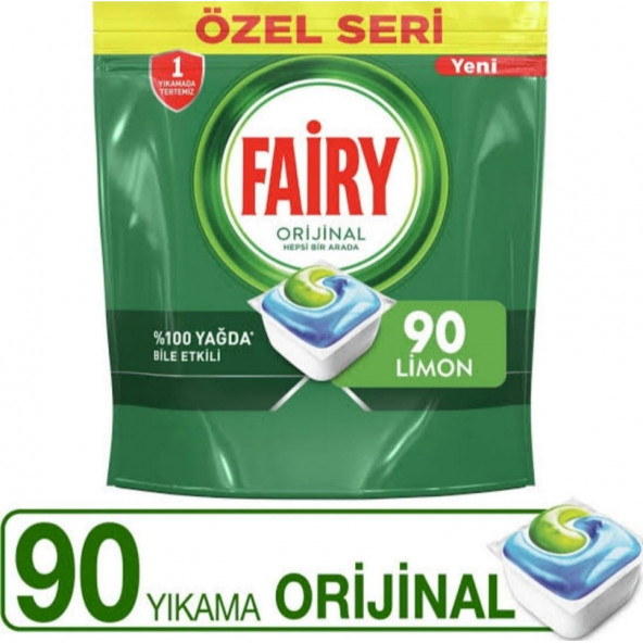 FAİRY ORİJİNAL GREEN HEPSİ BİR ARADA 90'LI TABLET