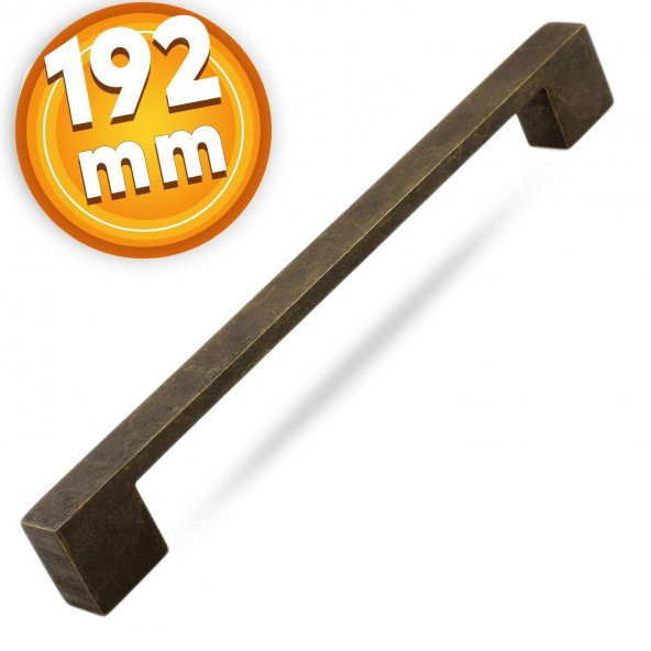 Çekmece Dolap Kapak Kulpu Kulbu 192 mm Antik Sarı Metal Kulp ürün görseli