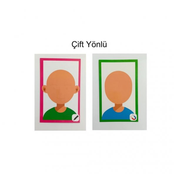 Farbu Oyuncak Manyetik Binbir Surat Oyunu, Çocuklar İçin Eğitici Eğlenceli Oyun Seti - 4