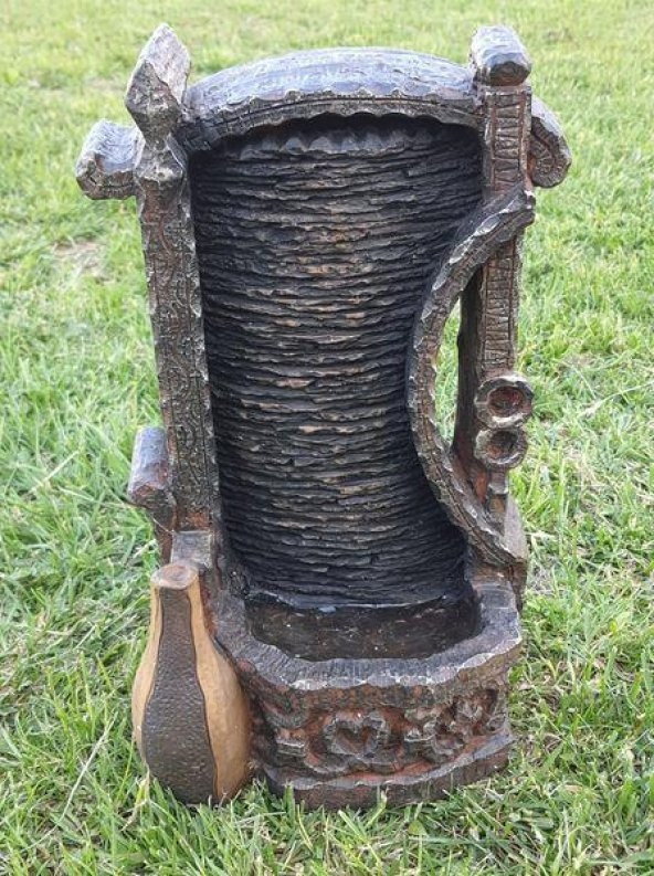 Ledli Küplü Dekoratif Şelale 35x20x16cm DW72118 - Masaüstü Şelale ürün görseli 1