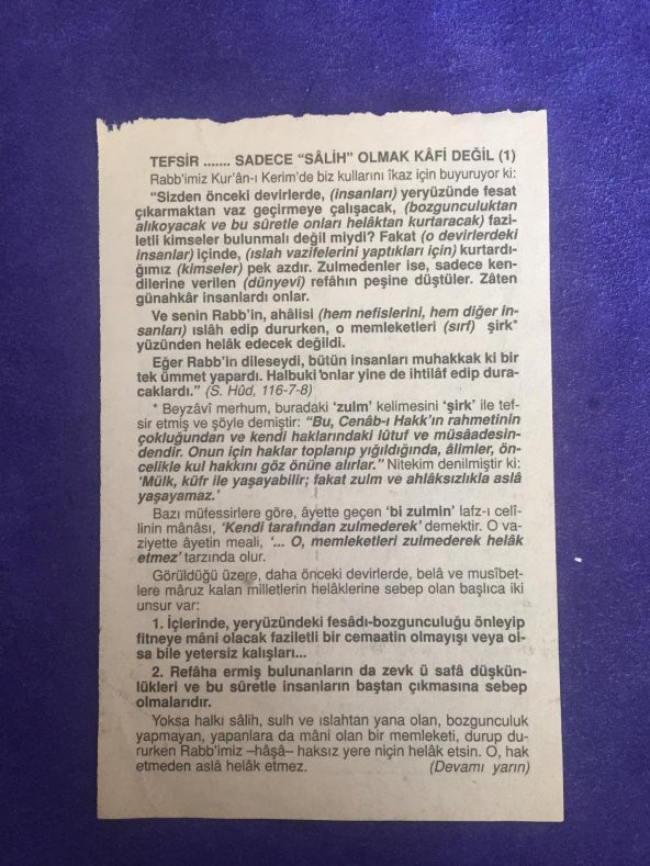 1 Mayıs 2001 Takvim Yaprağı - Nostalji Koleksiyonluk Takvim Yaprağı - Resim 2