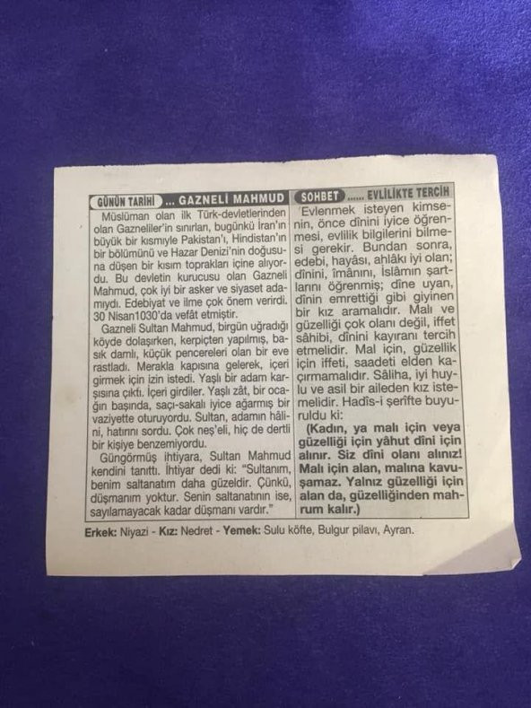 30 Nisan 2001 Takvim Yaprağı - Nostalji Koleksiyonluk Takvim Yaprağı B - Resim 2