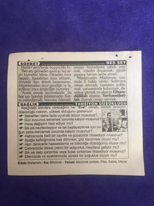 30 Ekim 2001 Takvim Yaprağı - Nostalji Koleksiyonluk Takvim Yaprağı B - Resim 2