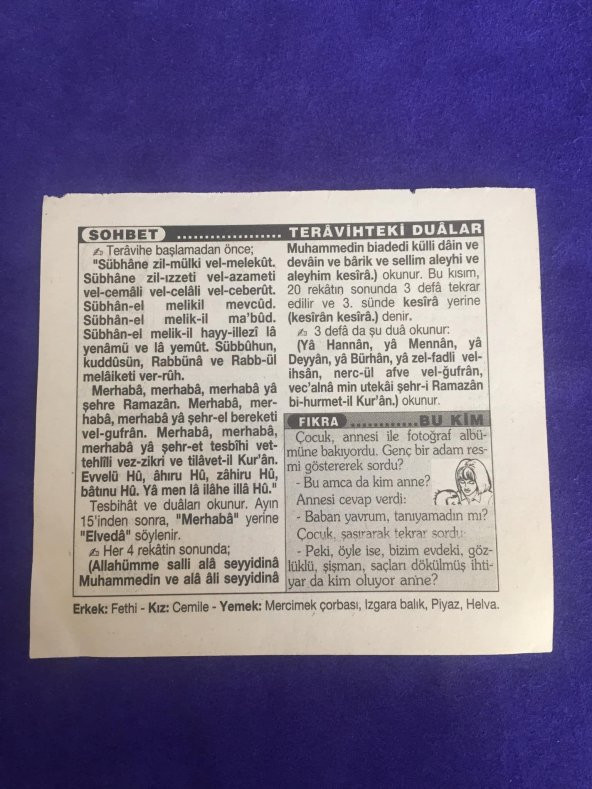 12 Kasım 2001 Takvim Yaprağı - Nostalji Koleksiyonluk Takvim Yaprağı B - 2