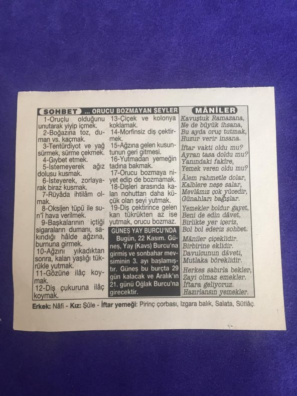 22 Kasım 2001 Takvim Yaprağı - Nostalji Koleksiyonluk Takvim Yaprağı B - Resim 2