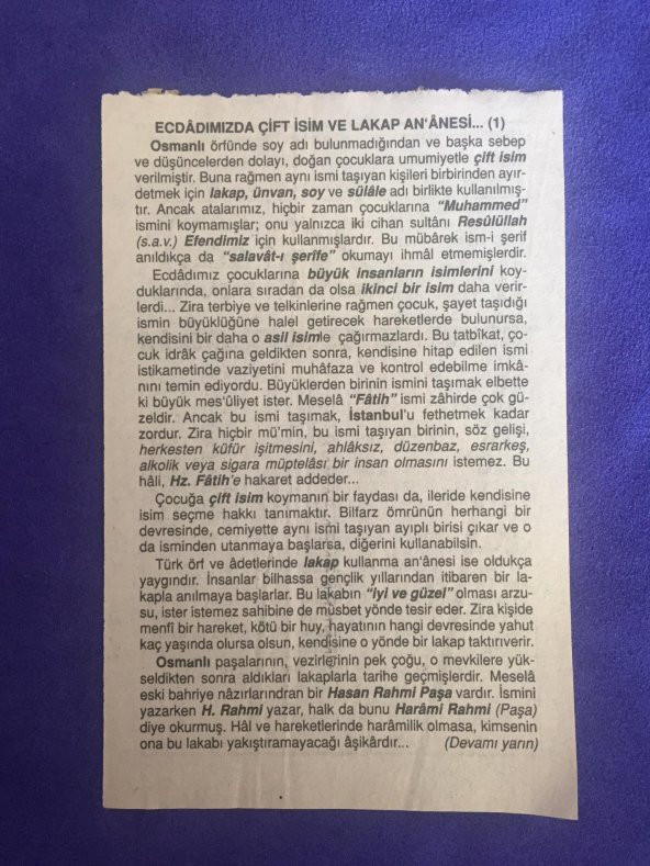26 Kasım 2001 Takvim Yaprağı - Nostalji Koleksiyonluk Takvim Yaprağı - Resim 2