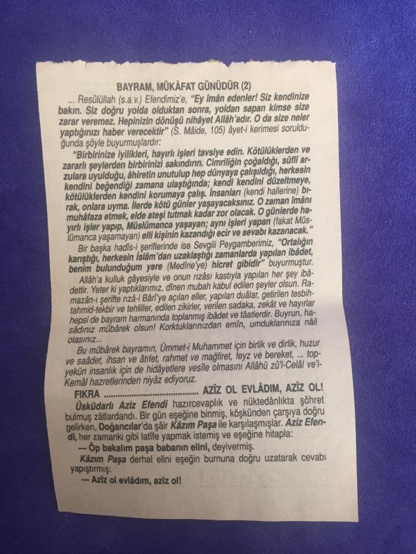 17 Aralık 2001 Takvim Yaprağı - Nostalji Koleksiyonluk Takvim Yaprağı - Resim 2