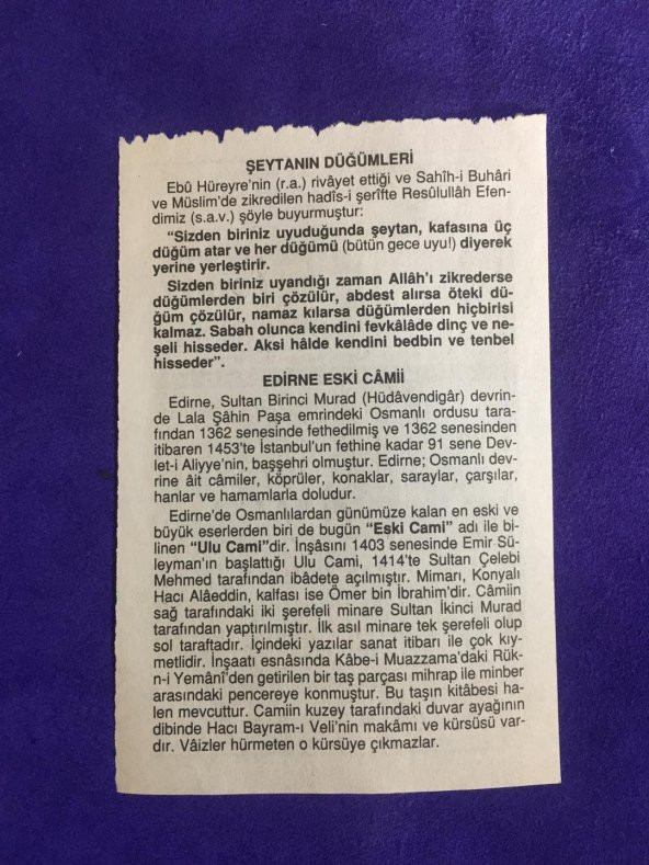 15 Ocak 2007 Takvim Yaprağı - Nostalji Koleksiyonluk Takvim Yaprağı - Resim 2