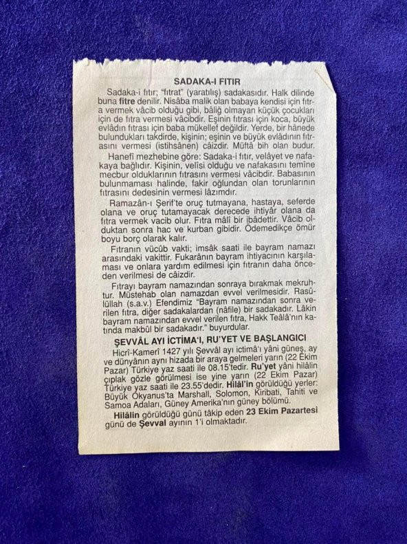 21 Ekim 2006 Takvim Yaprağı - Nostalji Koleksiyonluk Takvim Yaprağı - Resim 2