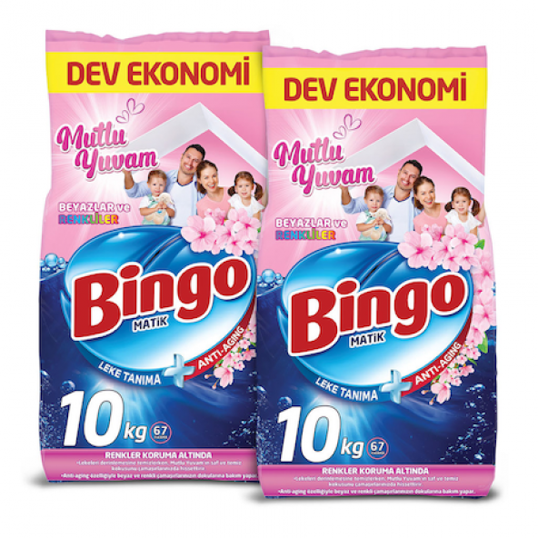 bingo matik mutlu yuvam toz çamaşır deterjanı 20 kg t