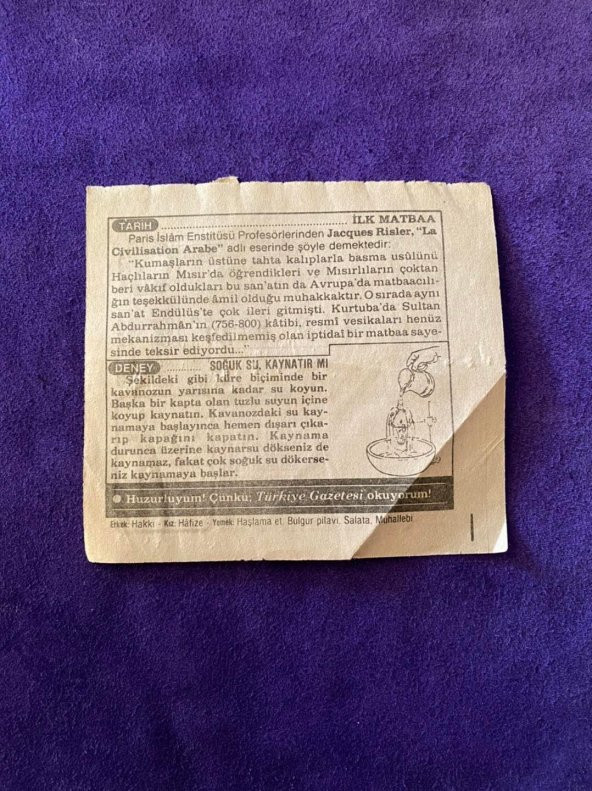 12 Mayıs 1990 Takvim Yaprağı - Nostalji Koleksiyonluk Takvim Yaprağı - Resim 2