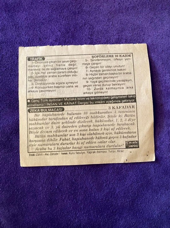 5 Mayıs 1990 Takvim Yaprağı - Nostalji Koleksiyonluk Takvim Yaprağı - Resim 2