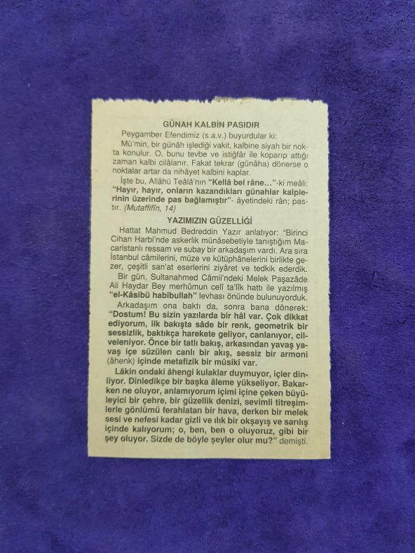30 Ocak 2008 Takvim Yaprağı - Nostaljik Koleksiyonluk Takvim Yaprağı - 2