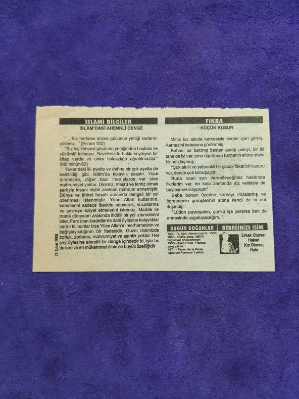 24 Şubat 2008 Takvim Yaprağı - Nostaljik Koleksiyonluk Takvim Yaprağı - Resim 2