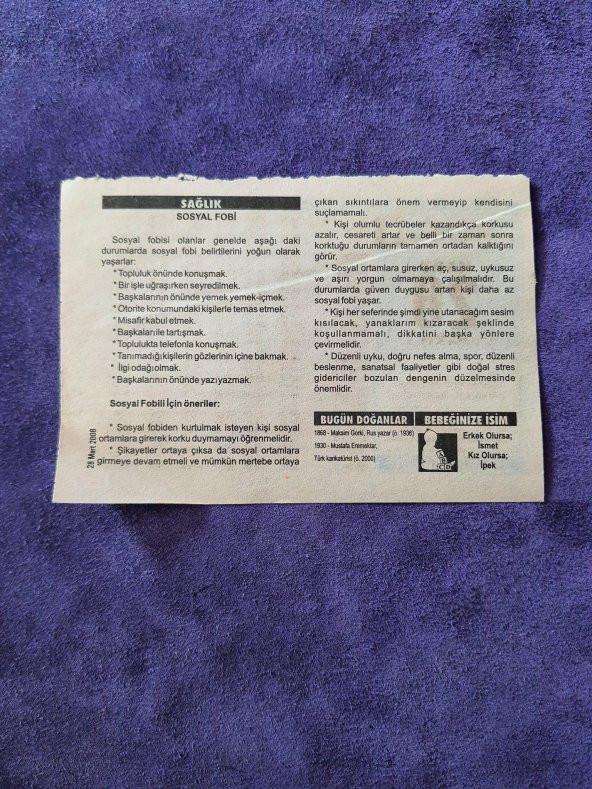 28 Mart 2008 Takvim Yaprağı - Nostaljik Koleksiyonluk Takvim Yaprağı - 2