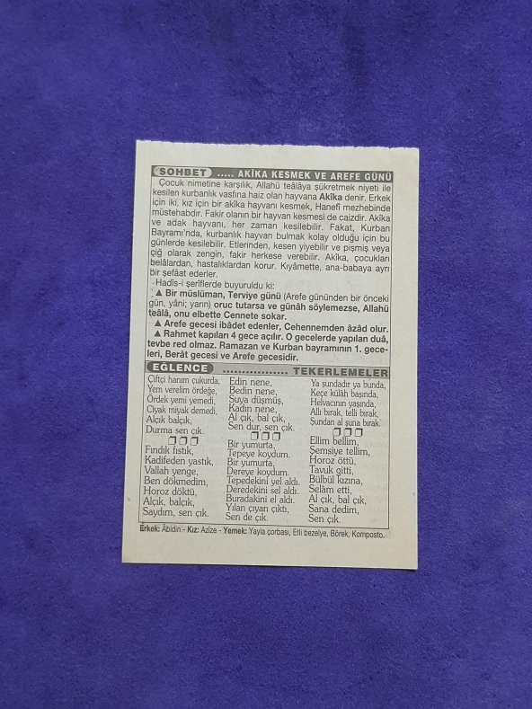 8 Şubat 2003 Takvim Yaprağı - Nostaljik Koleksiyonluk Takvim Yaprağı - Resim 2