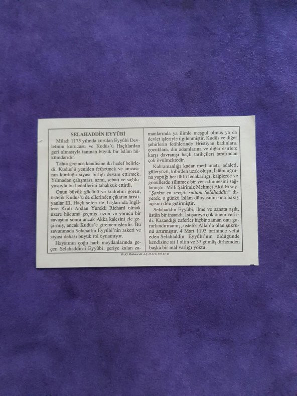 6 Mart 2003 Takvim Yaprağı - Nostaljik Koleksiyonluk Takvim Yaprağı A - Resim 2