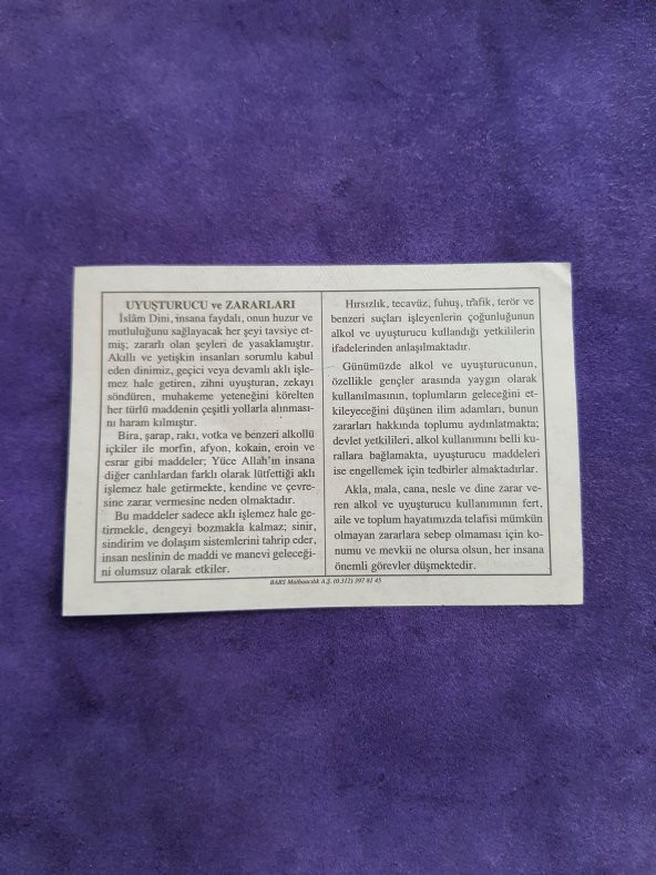 2 Mart 2003 Takvim Yaprağı - Nostaljik Koleksiyonluk Takvim Yaprağı A - 2