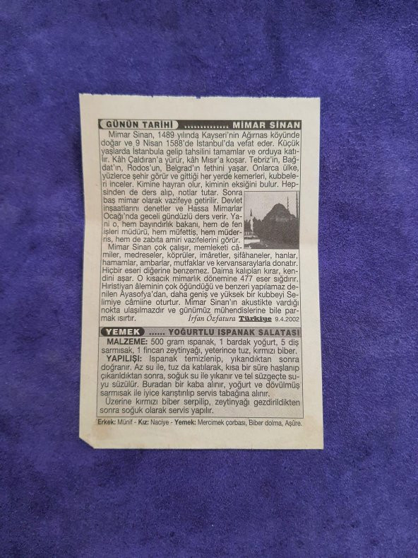 9 Nisan 2003 Takvim Yaprağı - Nostaljik Koleksiyonluk Takvim Yaprağı - Resim 2