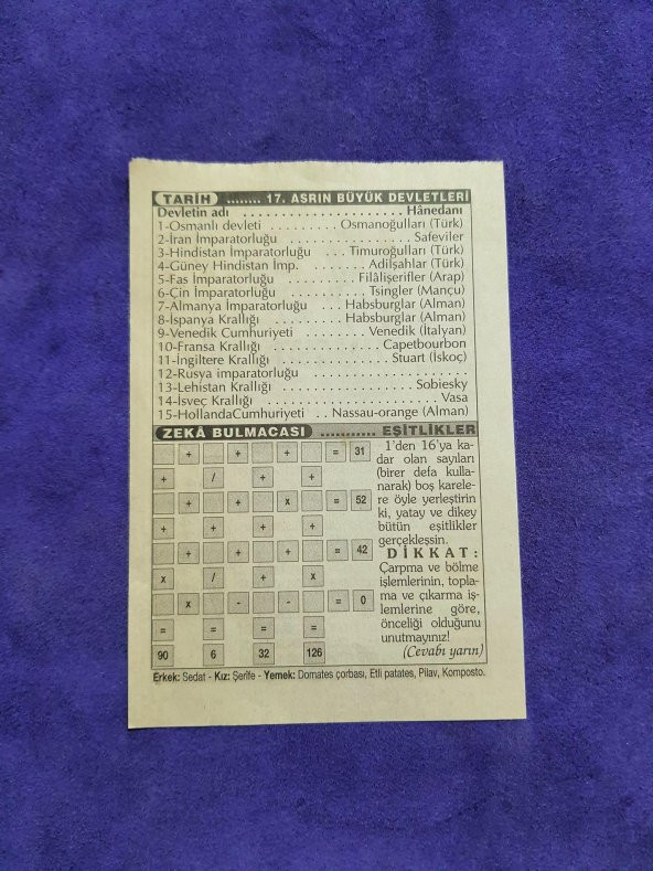 17 Mayıs 2003 Takvim Yaprağı - Nostaljik Koleksiyonluk Takvim Yaprağı - Resim 2