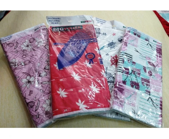 Bigprize Isıya Dayanıklı Keçe Lamineli Ütü Masası Kılıfı, Ütü Bezi (140x52)