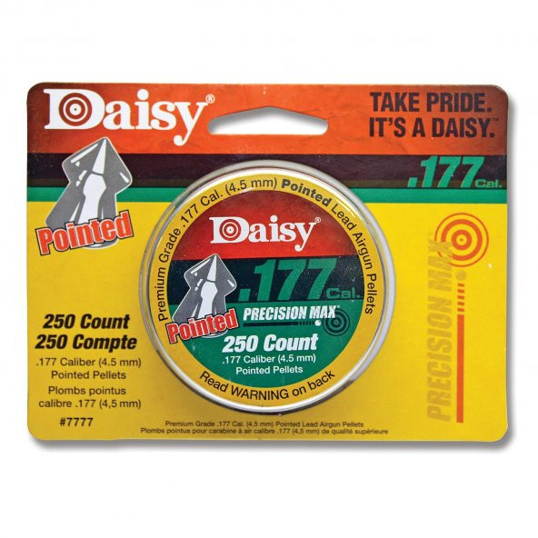 Daisy .177 cal. 4.5 mm Sivri Uçlu Havalı Saçma ( Pellet) 250 Adet