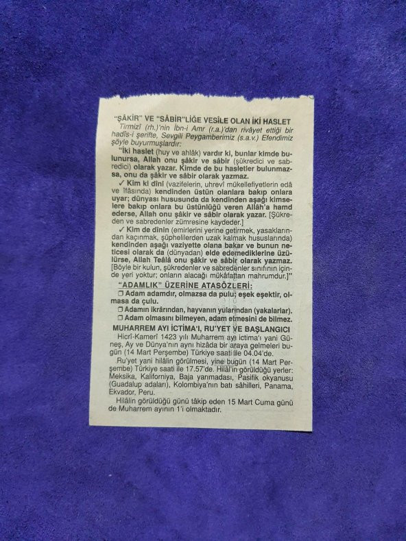 14 Mart 2002 Takvim Yaprağı - Nostalji Koleksiyonluk Takvim Yaprağı A - Resim 2