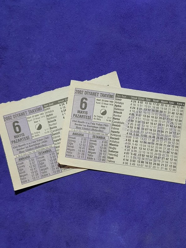 6 Mayıs 2002 Takvim Yaprağı - Nostalji Koleksiyonluk Takvim Yaprağı - Resim 3