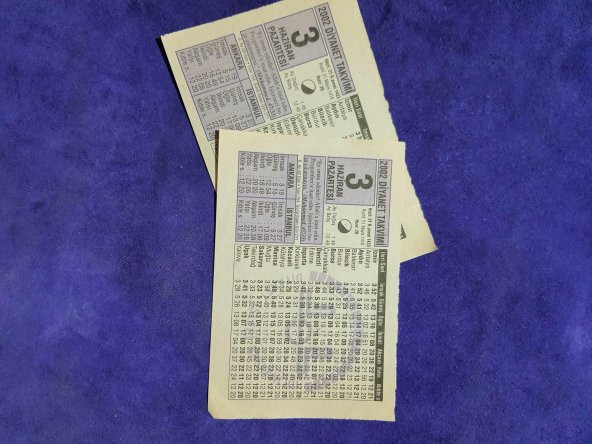 3 Haziran 2002 Takvim Yaprağı - Nostalji Koleksiyonluk Takvim Yaprağı A - Resim 3