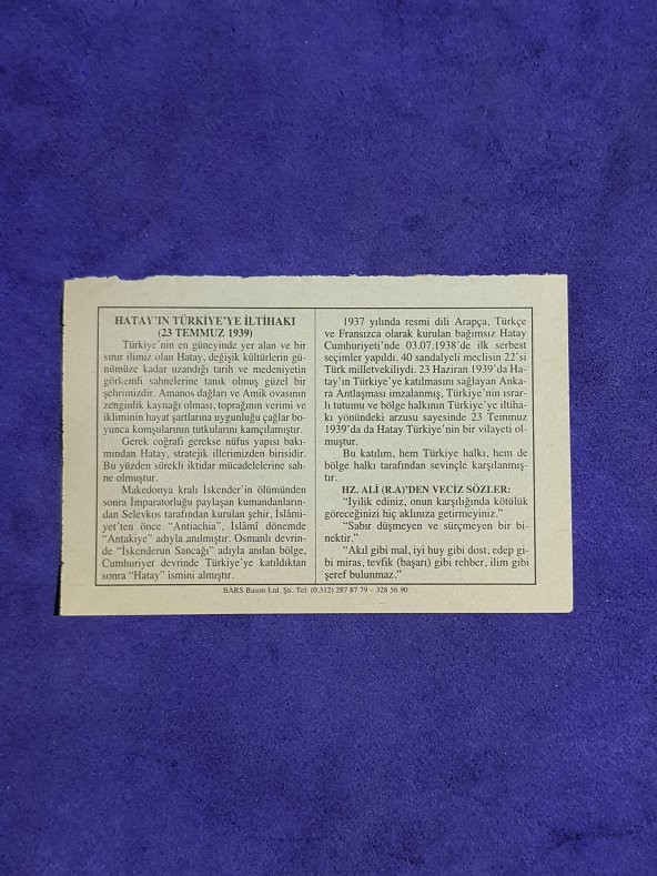 23 Temmuz 2002 Takvim Yaprağı - Nostalji Koleksiyonluk Takvim Yaprağı A - Resim 2