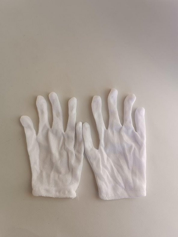 Öğrenci İş Teknik Etkinlik Eldiveni Beyaz 25 Çift - 2