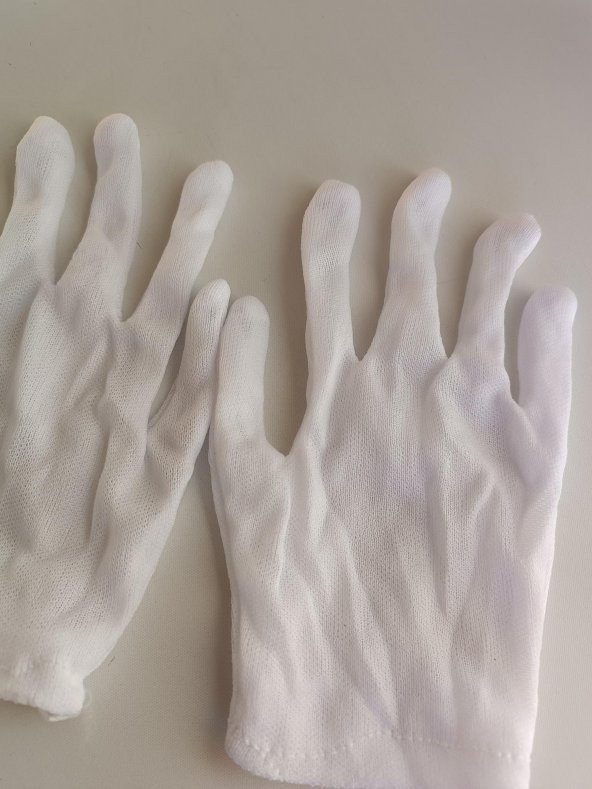 Öğrenci İş Teknik Etkinlik Eldiveni Beyaz 25 Çift - 5