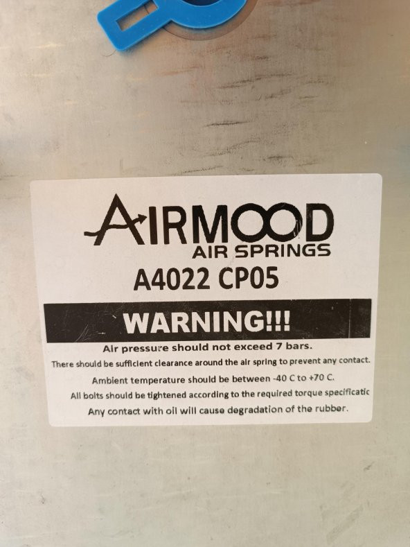 Airmood Air Springs A4022 Körük 26x26 cm - Resim 4