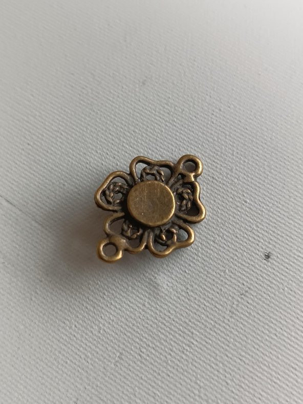 Yonca Metal Çinko Alaşım Kolye Ucu 21x3mm 10 Adet - 3