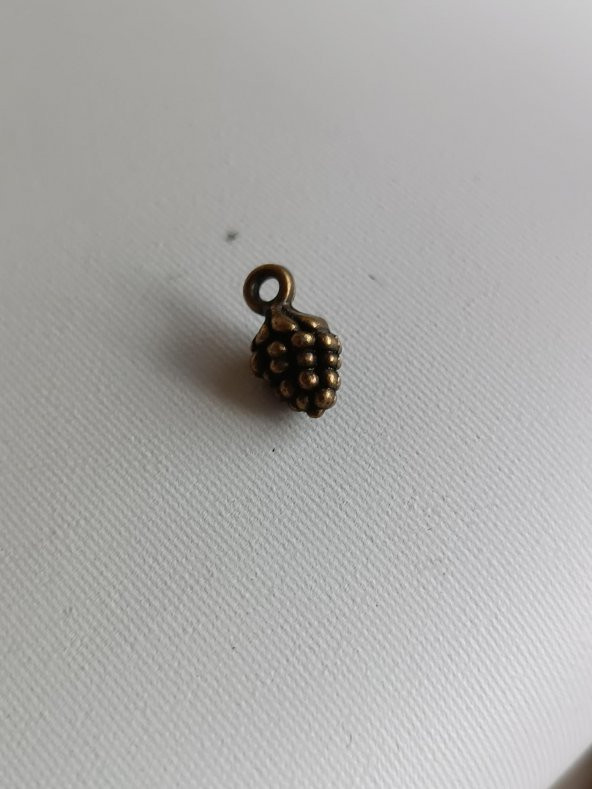 Üzüm Salkımı Metal Çinko Alaşım Kolye Ucu 12x5mm 10 Adet - 7