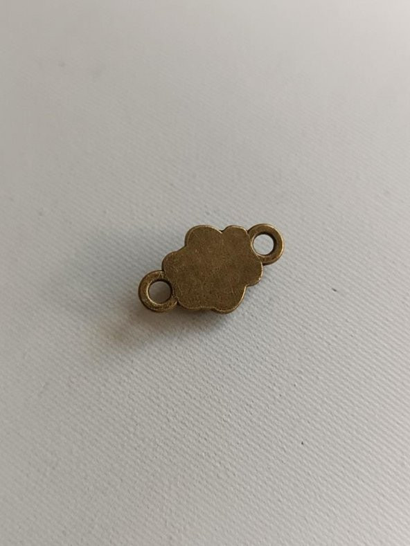 Gül Metal Çinko Alaşım Kolye Ucu 18x3mm 10 Adet - 3