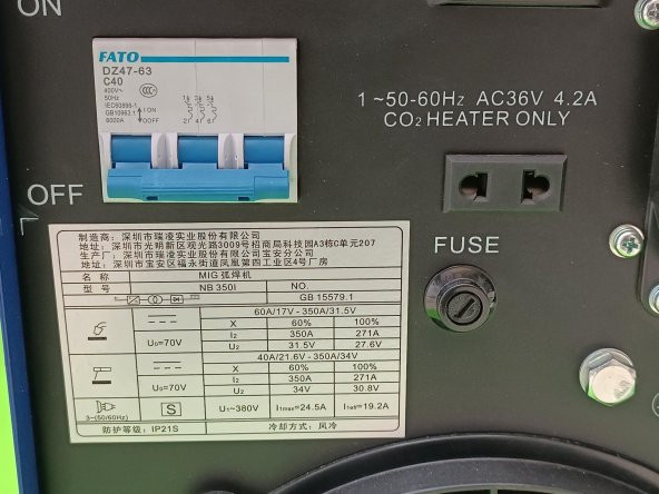 Riland NB-350 IGBT 350A Gazaltı Kaynak Makinesi (EKSİKLİ) - 9
