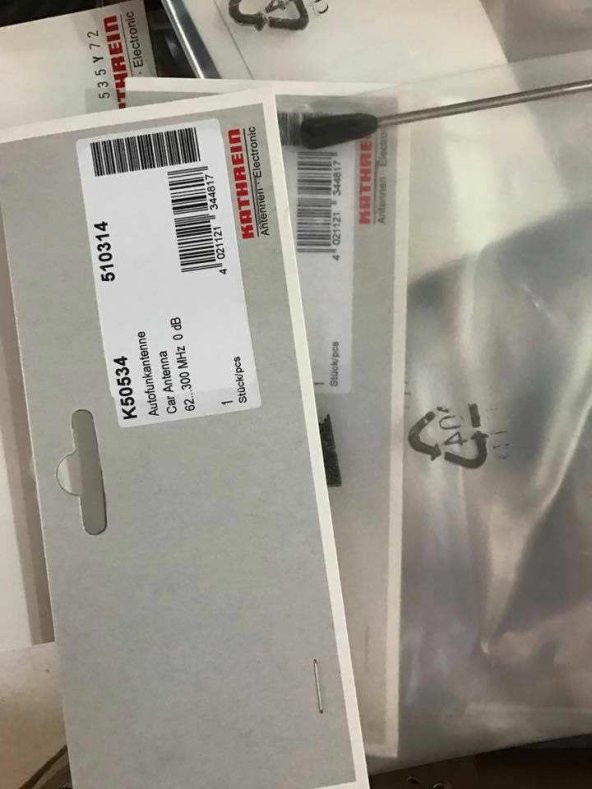 Kathrein K50534 62-300MHz Araba Tavan Anteni 128,5cm 510314 - 8