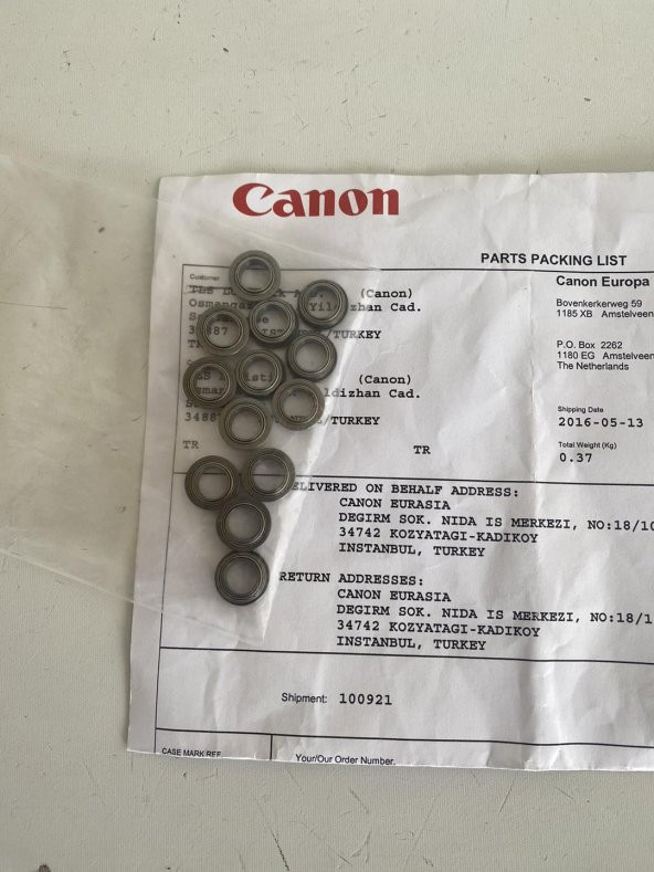 Canon XG9-0709-000 Fotokopi Makinesi Rulmanı 13 Adet - Resim 6