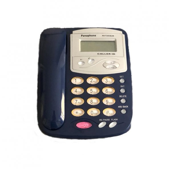 Panaphone KX-T2838LM Masaüstü Kablolu Ev Telefonu (Mavi)
