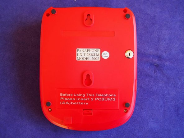 Panaphone KX-T2838LM Çift Renk Masaüstü Kablolu Ev Telefonu (Kırmızı) - 9