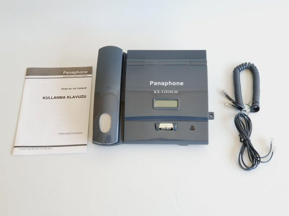 Panaphone KX-T2838LM Kapaklı Masaüstü Kablolu Ev Telefonu (Gri) - 3