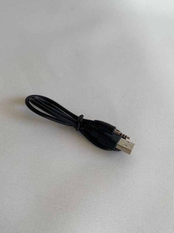 2,5mm Jack USB Şarj Kablosu 60cm - MP3 Video Kamera Şarj Kablosu