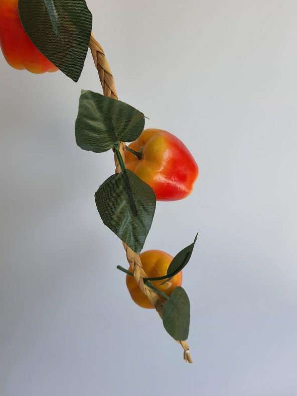 Yapay Biber - Dekoratif Dal Meyve Sebze (1 Salkım) - 4