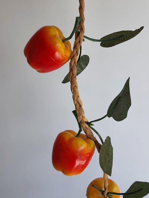 Yapay Biber - Dekoratif Dal Meyve Sebze (1 Salkım) - 5