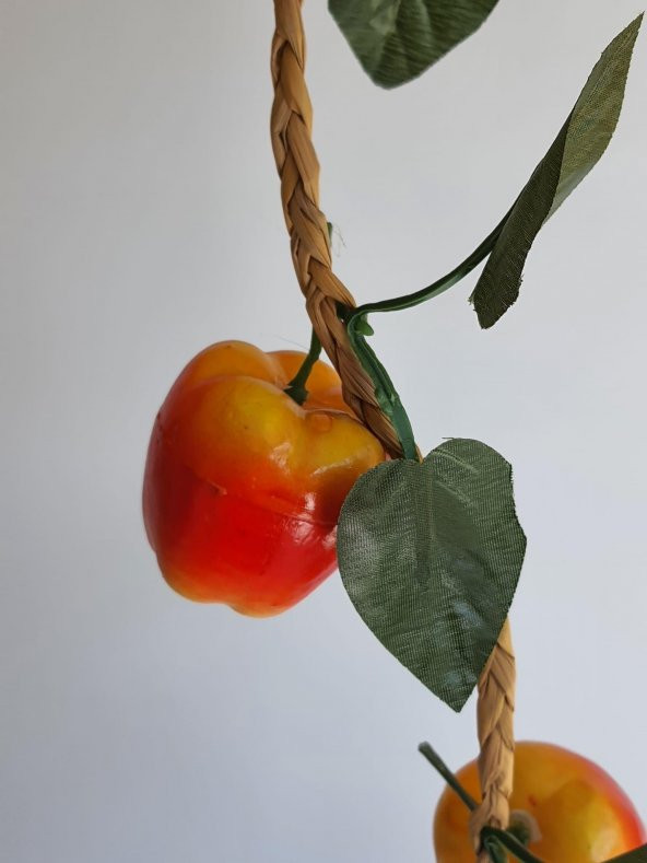Yapay Biber - Dekoratif Dal Meyve Sebze (1 Salkım) - 6