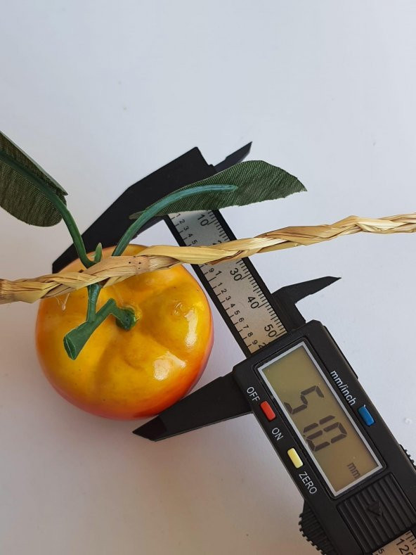 Yapay Biber - Dekoratif Dal Meyve Sebze (1 Salkım) - 7