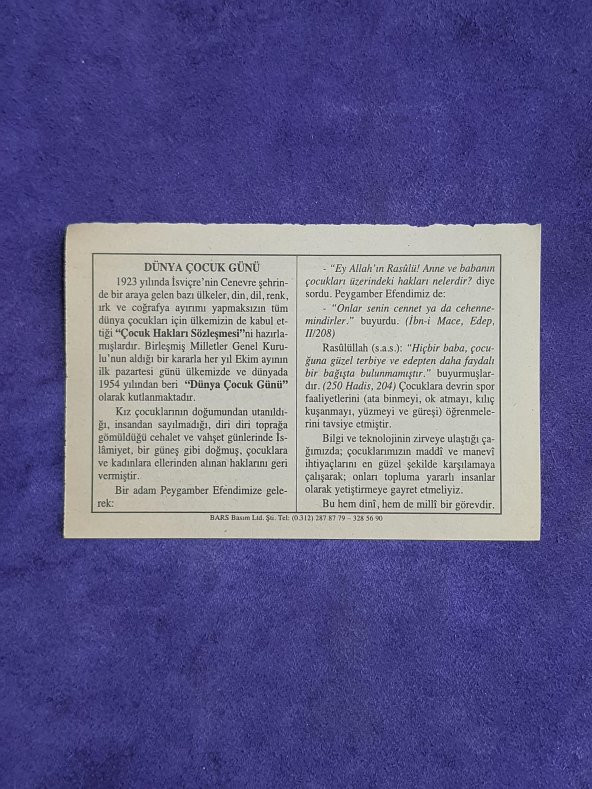7 Ekim 2002 Takvim Yaprağı - Nostalji Koleksiyonluk Takvim Yaprağı A - Resim 2